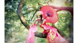 舞低杨柳楼心月 歌尽桃花扇底风 出镜：MIYARE，囧佛童子