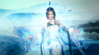 #剑网3##纯阳##秦风道姑#月色下剑气荡，谁与舞寒霜。出镜：弥鹿，海狸斯拉，家猫_才不是猫小受