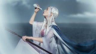 剑三九周年COS大赛鹤影天青成女COS 出镜：小锐子