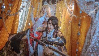 #剑侠情缘网络版叁##cosplay##双明教#鹤梦套 出镜：西木野机长_