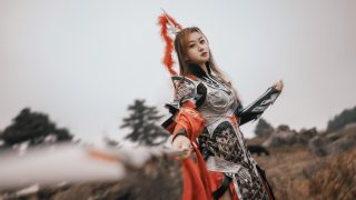 剑侠情缘三军娘cos 出镜：绯垣