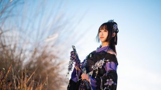 剑网三鹤梦花萝cos 出镜：兰鸢翼羽